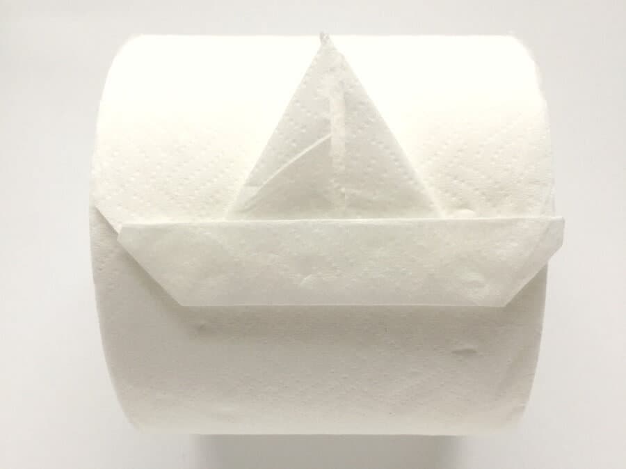 Toilet Paper Diamond Fold 