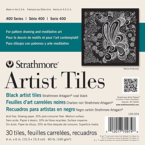 Strathmore Artist Tiles, Coal Black 6