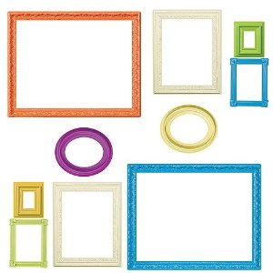 cute frame wall decals