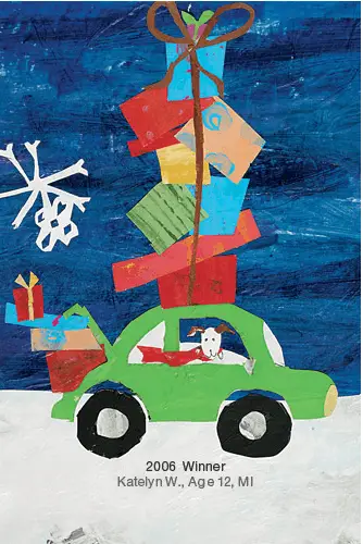 Lands End Kids Art Contest For Christmas Catalog Craftwhack