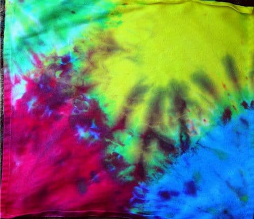 tie dye napkin project 