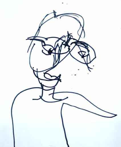 blind contour line