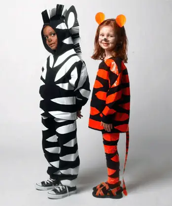 Tiger and Zebra from Family Fun