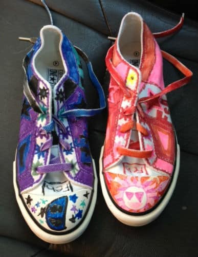 cool designs to draw with sharpie on shoes