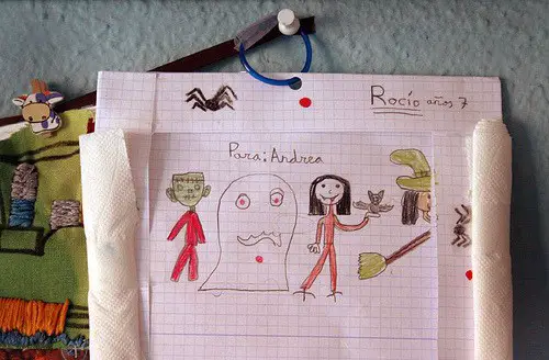 kid halloween art