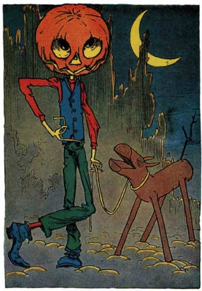 Jack Pumpkinhead and The Sawhorse from Little Wizard Stories of Oz (1914)