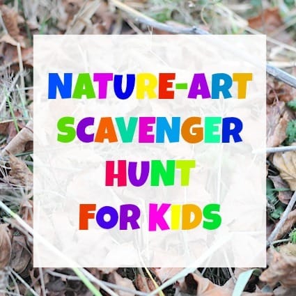 Nature-Art Scavenger Hunt for Kids from www.Artchoo.com #creativekids