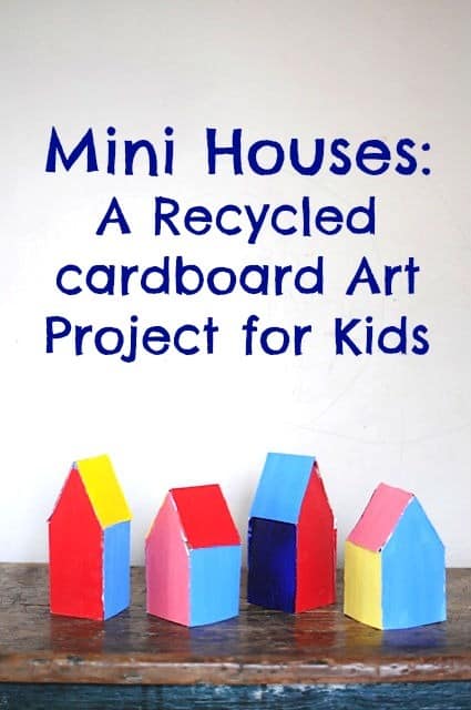 cardboard house art project for kids