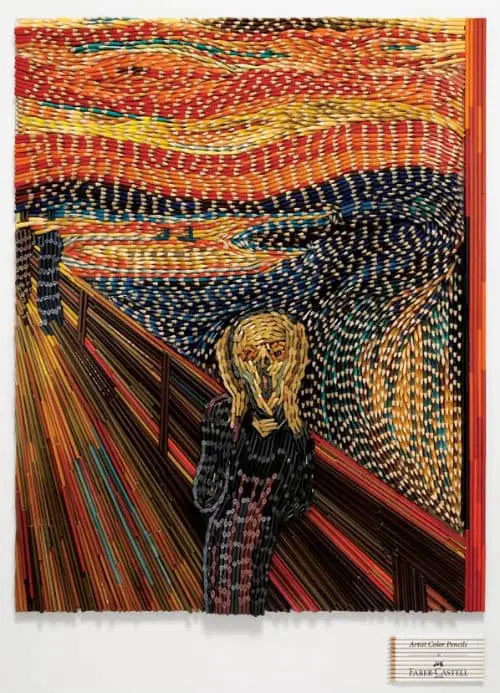 Colored Pencil The Scream