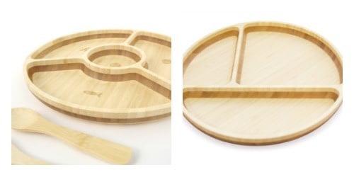 wooden divided plates