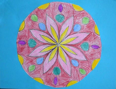 Mandala art project for kids