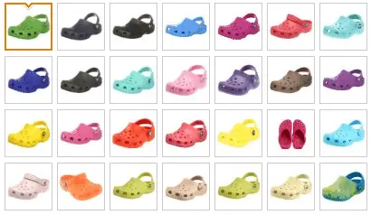 lots of crocs