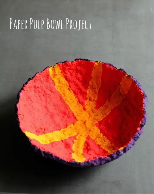 Paper Pulp Bowl Project from Artchoo.com