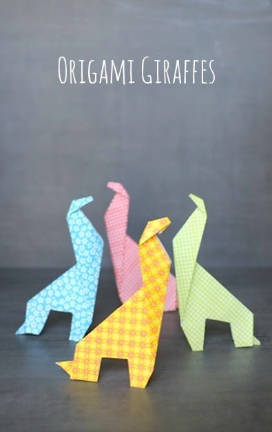 Origami For Kids: Make an Easy Origami Giraffe • Artchoo.com