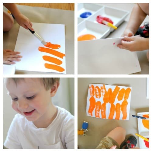 Art Projects For Kids: Paint Blot Project for Preschoolers