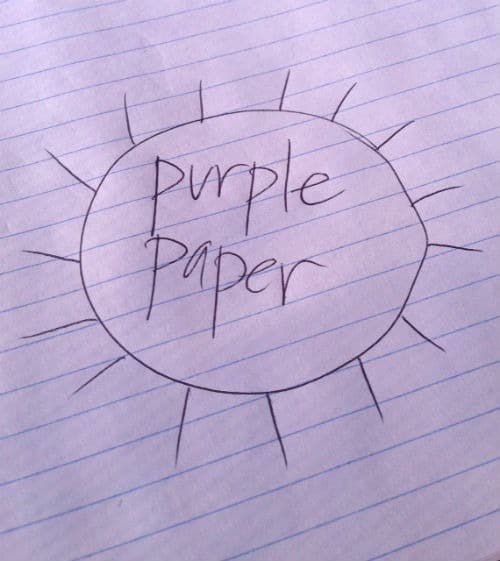 purple notebook