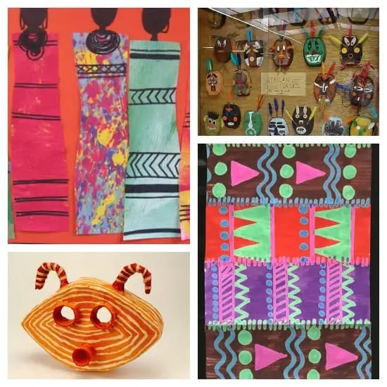 Lots of African Art Project ideas for kids