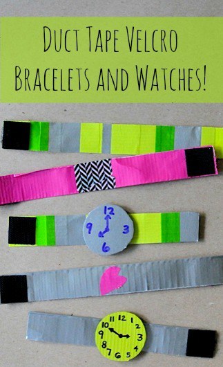 duct tape bracelets and watches • Artchoo.com