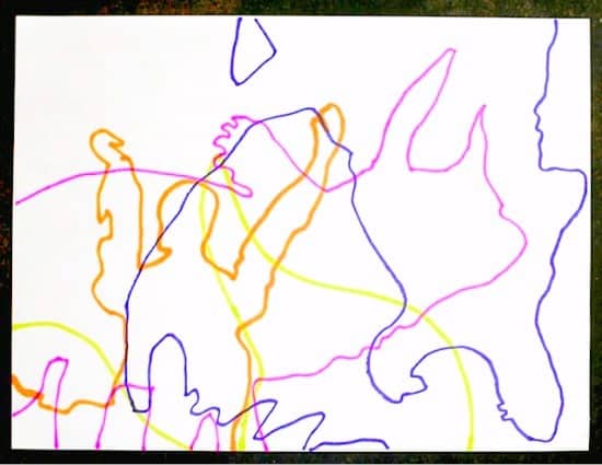 Drawing With Kids Abstract Shadow Drawings Craftwhack