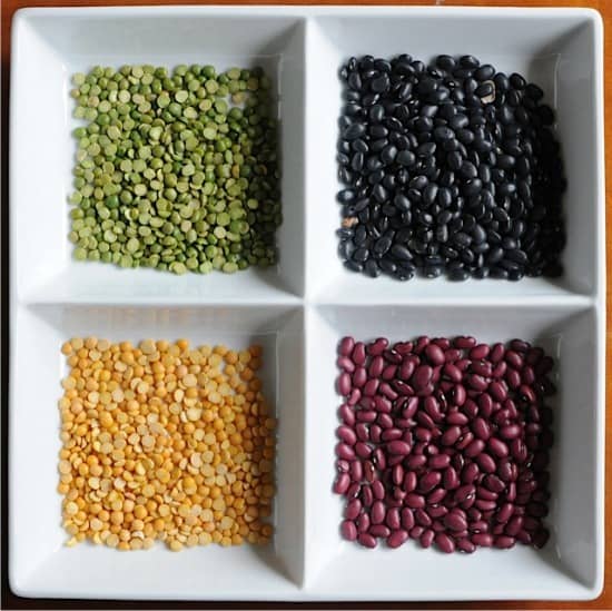 make a bean mosaic