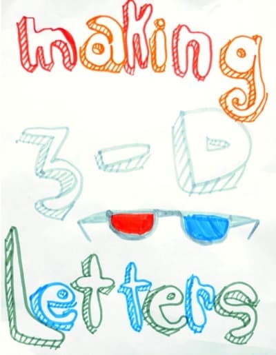 making 3d letters • Artchoo.com