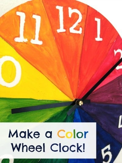 DIY color wheel clock project from Artchoo.com