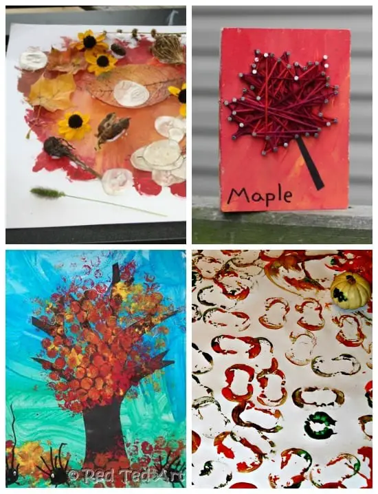 24 Fall ARt projects for kids • Artchoo.com