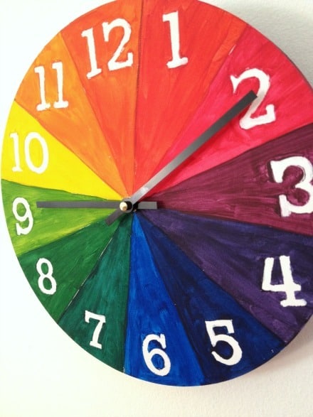 DIY Color Wheel Clock • Artchoo.com