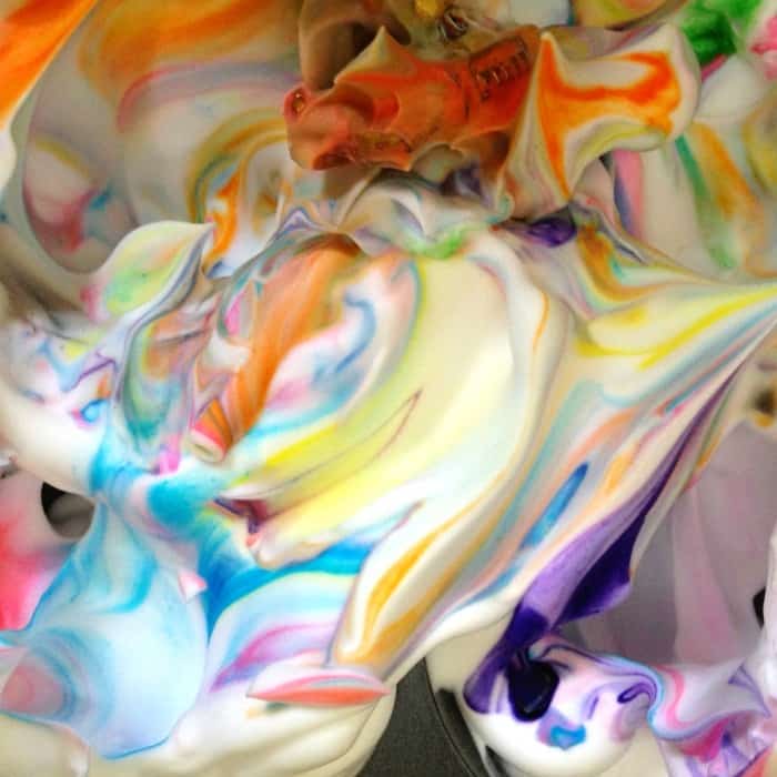 shaving cream painting for kids