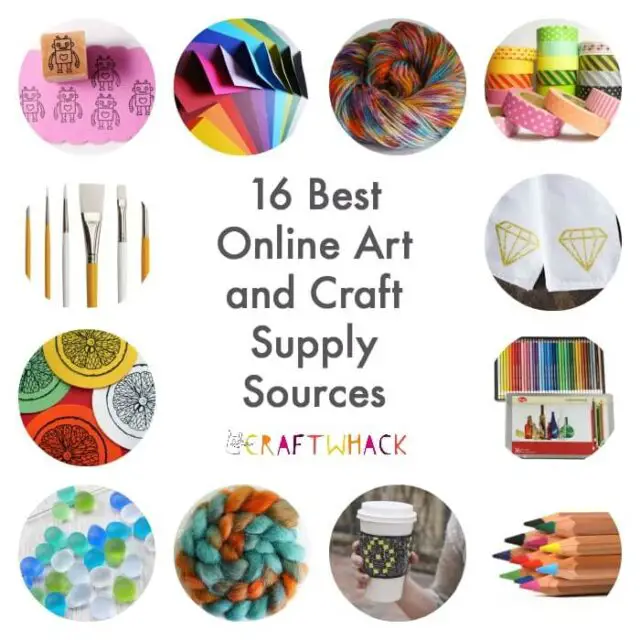 15 Super Places to Buy Art and Craft Supplies Online! · Craftwhack