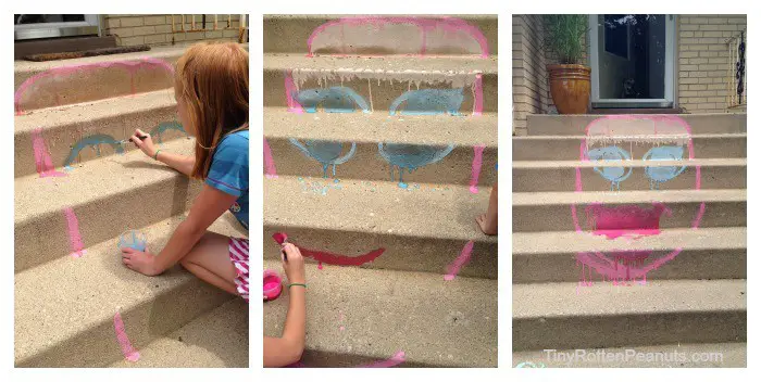 sidewalk chalk paint project