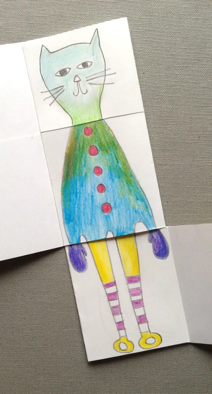 exquisite corpse drawing game for kids