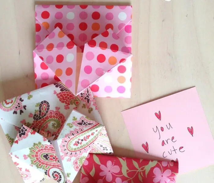Super Secret Origami Heart Envelope Craftwhack