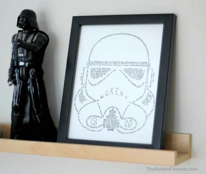 Stormtrooper wall art DIY