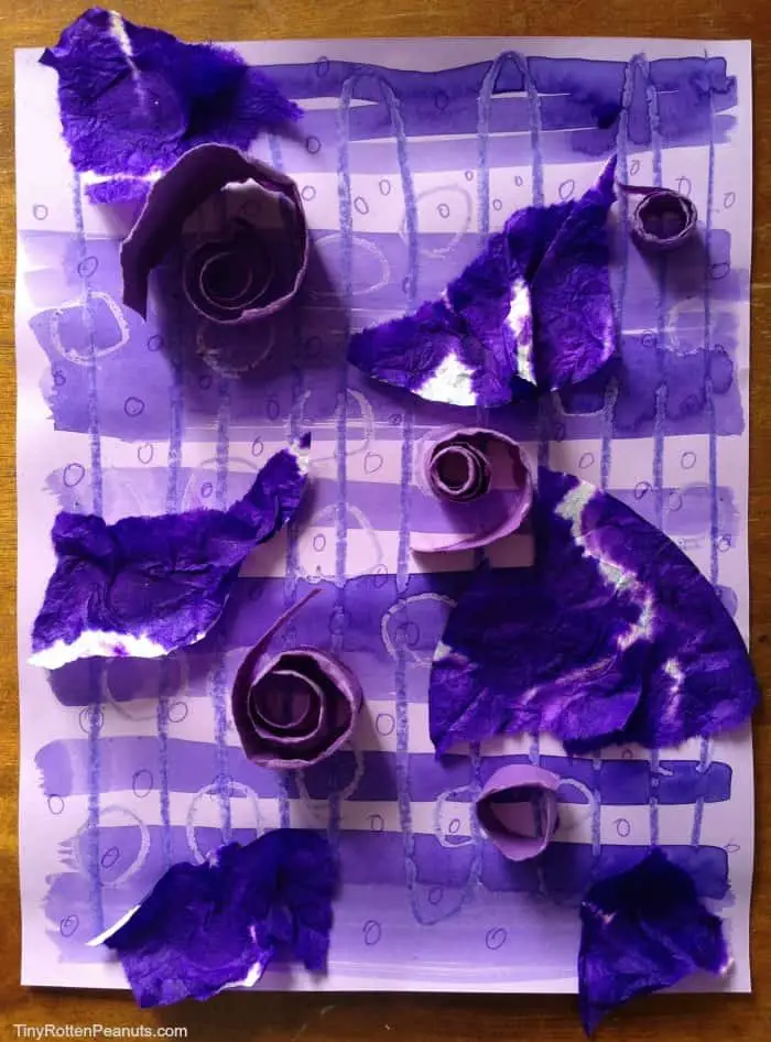 Purple art project- and smoothie recipe!