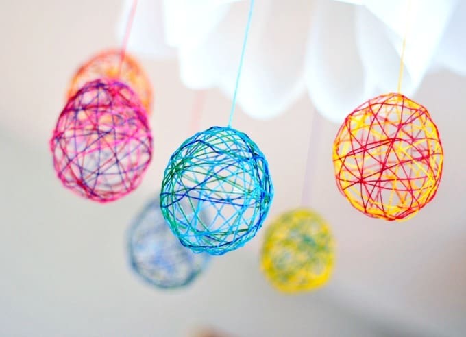 Cool Craft string Easter eggs