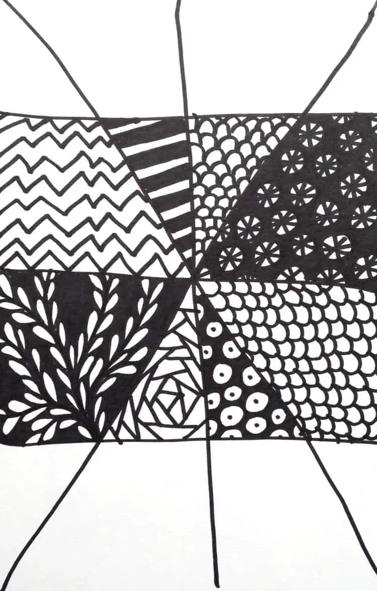 Easy Zentangle Project part 2