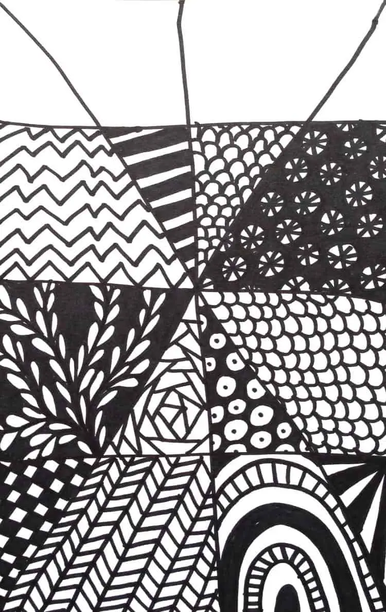 Easy Zentangle Project part 3