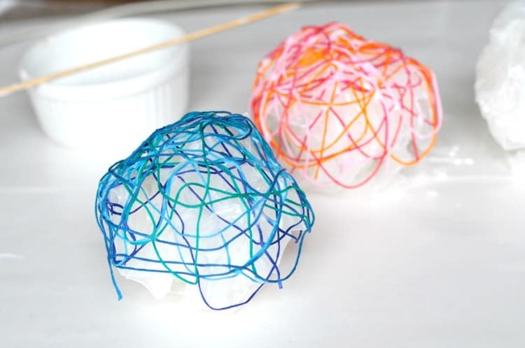 DIY Paper Mache Yarn Bowl