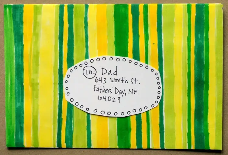 mail art with markers