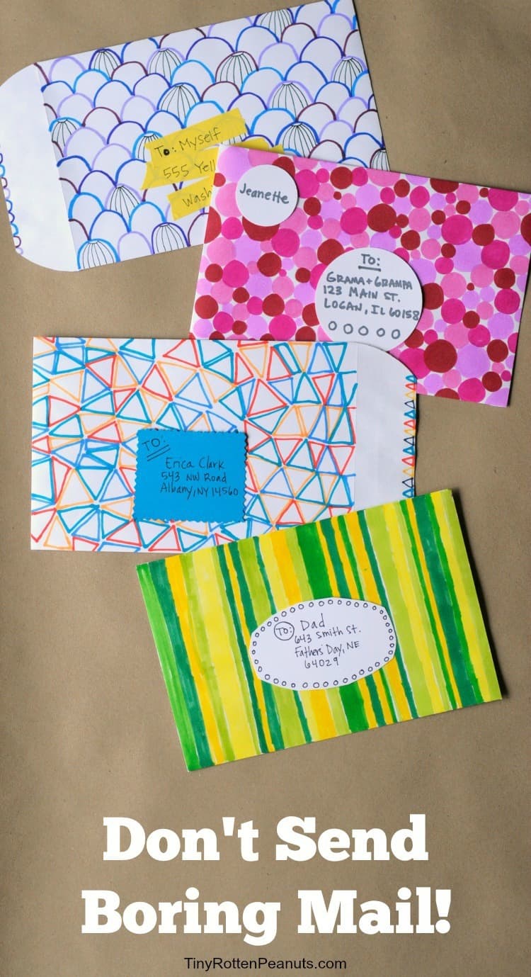 Ideas for making really cool decorated envelopes