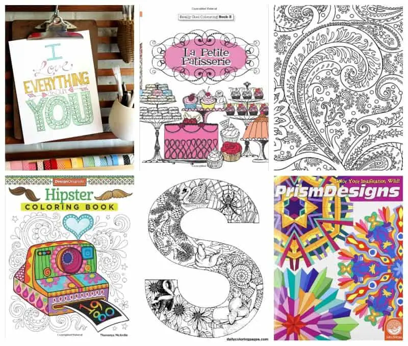 Coloring pages for adults and coloring books 