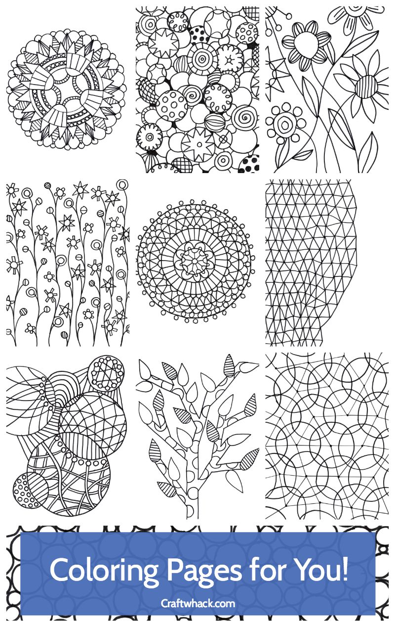 Download Awesome New Coloring Pages for Adults · Craftwhack