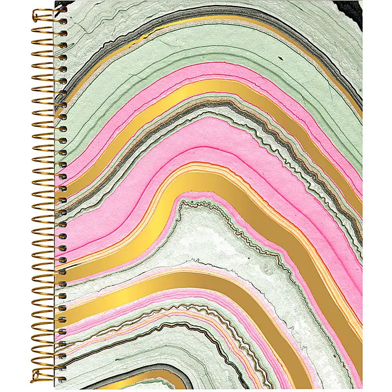 Marbleized spiral notebook