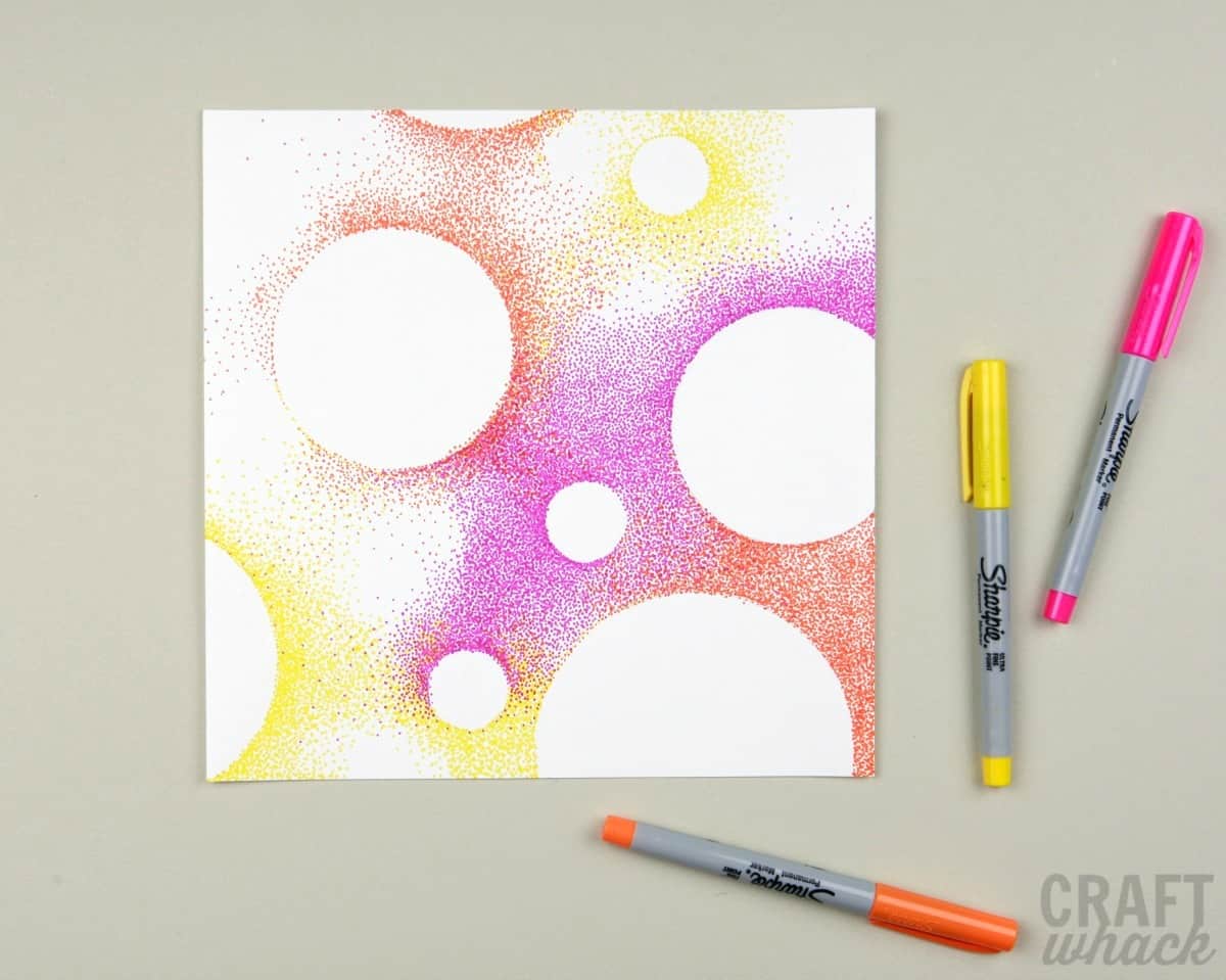 pointillism circles