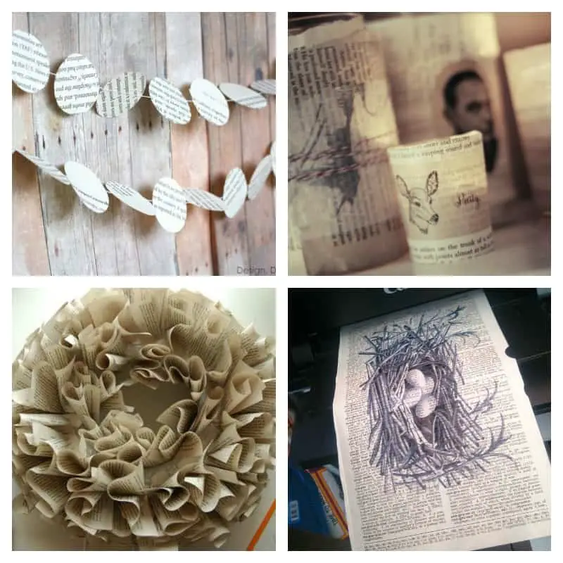 10 excessively creative projects to make from or with old books. Time to raid the thrift stores.