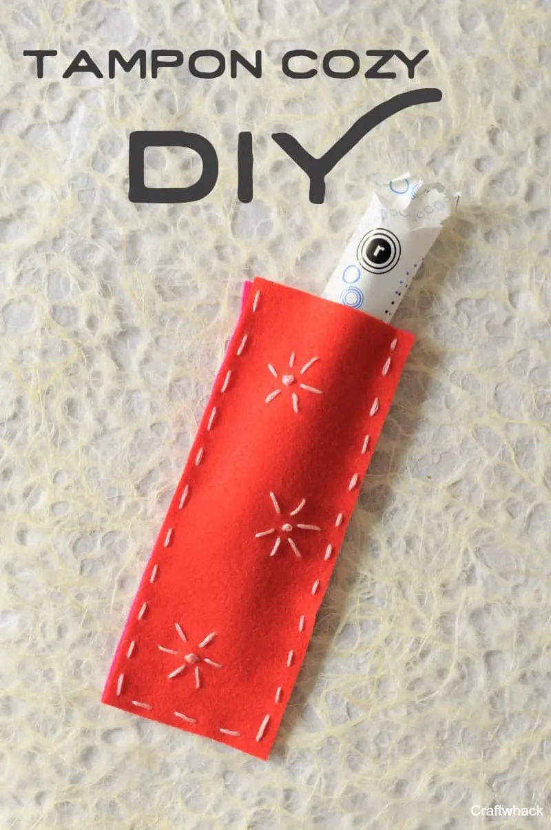 Totally rad tampon cozy DIY