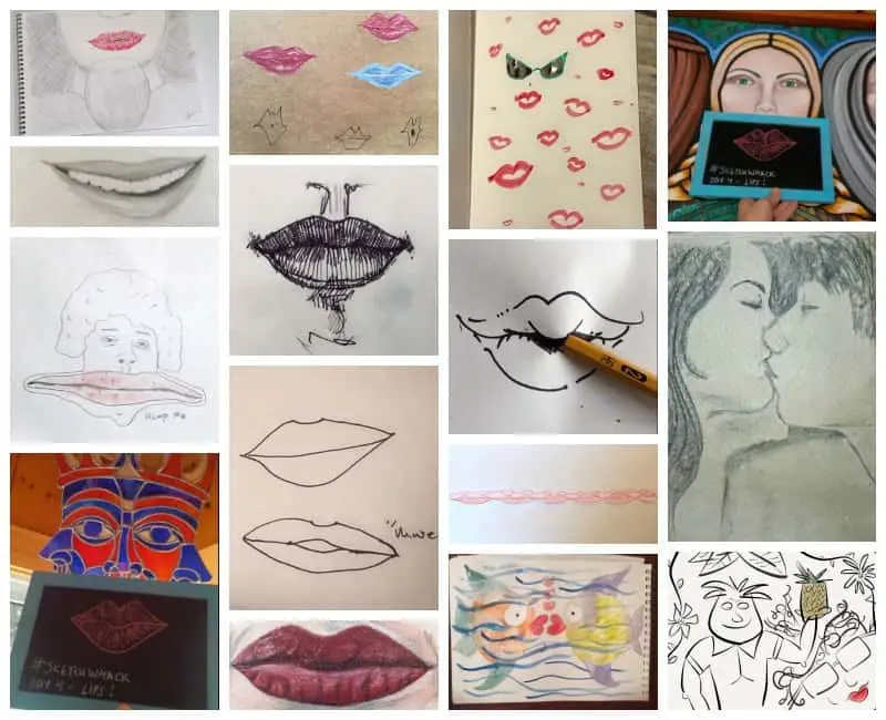 10 drawing prompts for everyone - plus lots of great examples of how people interpreted them!