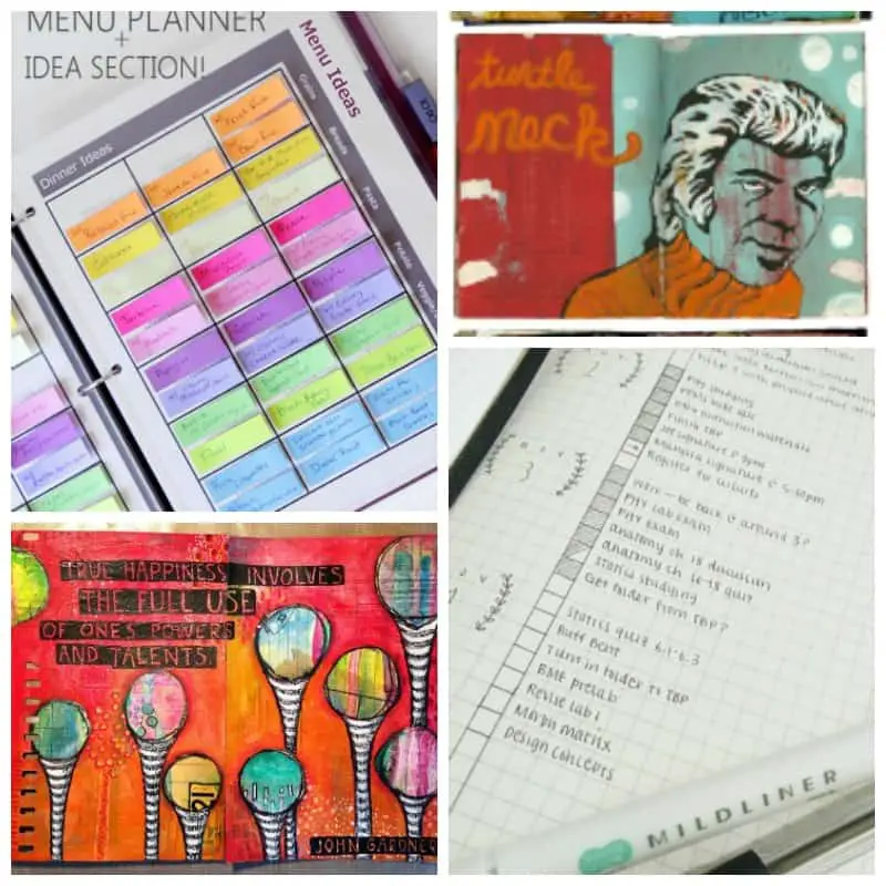 sketchbooks and planners inspiration