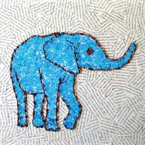 Ridiculously Simple Faux Mosaic Animal Art · Craftwhack